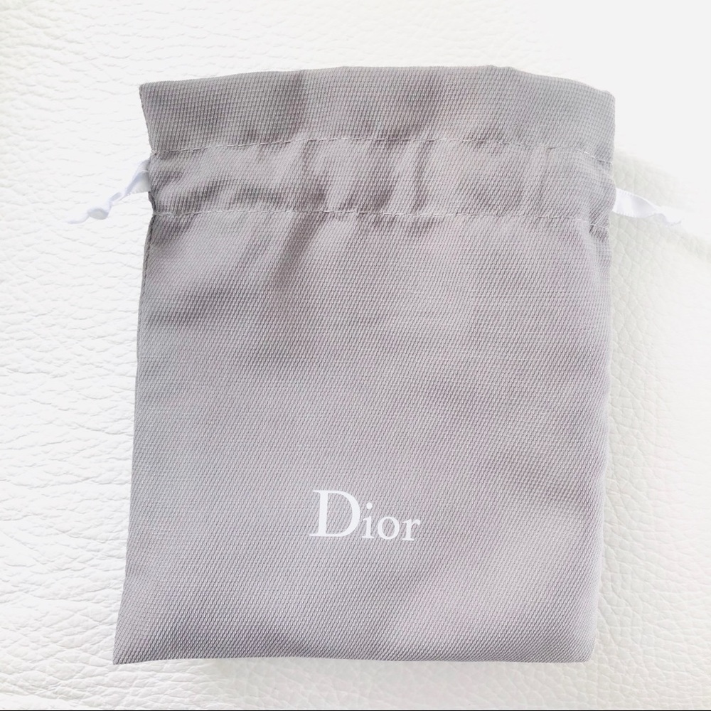 Dior Small Grey Fabric Pouch